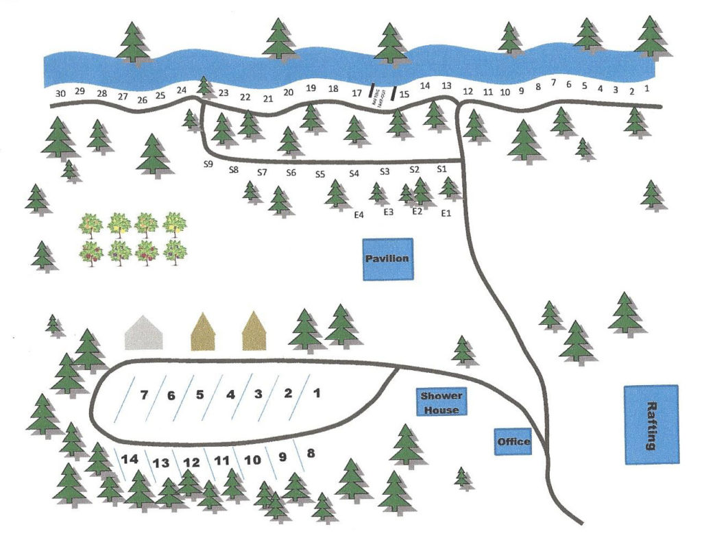 Camp Maps | Fox Fire Riverside Campground